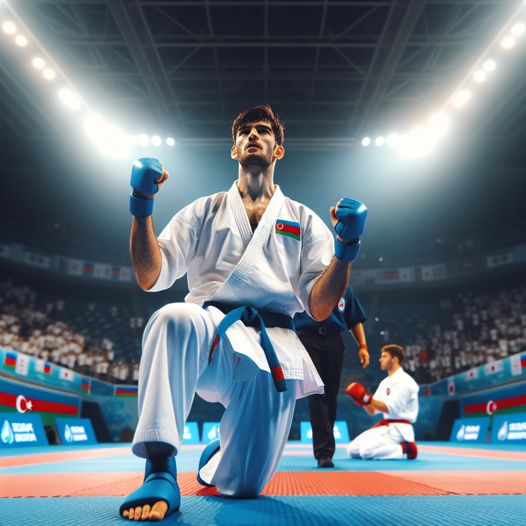 Azerbaijani karateka celebrates victory at WKF Premier League and A Series event