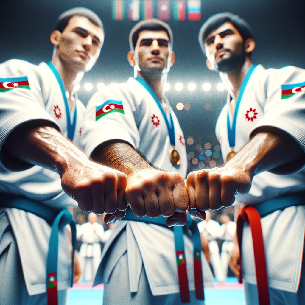 Azərbaycan karate millisinin son yarışları və medal uğurlarının foto təsviri